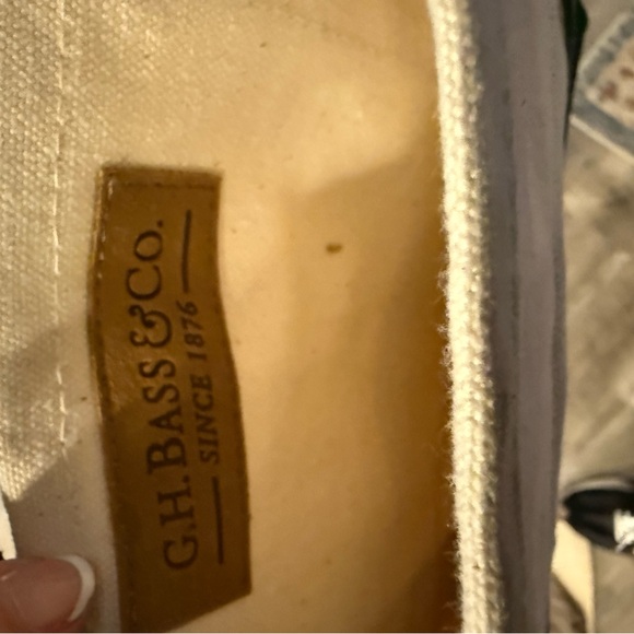 Canvas Tote Bag with Green Straps - Picture 2 of 2